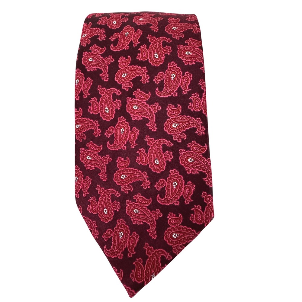 Etro‎ Silk Tie Pink Paisley Milano, Italy